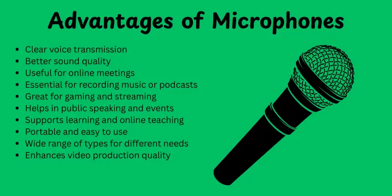 Advantages of Microphones