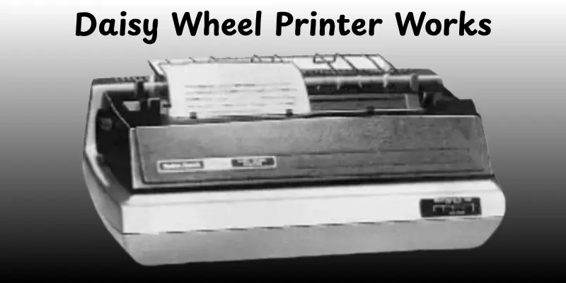 Daisy Wheel Printer Works